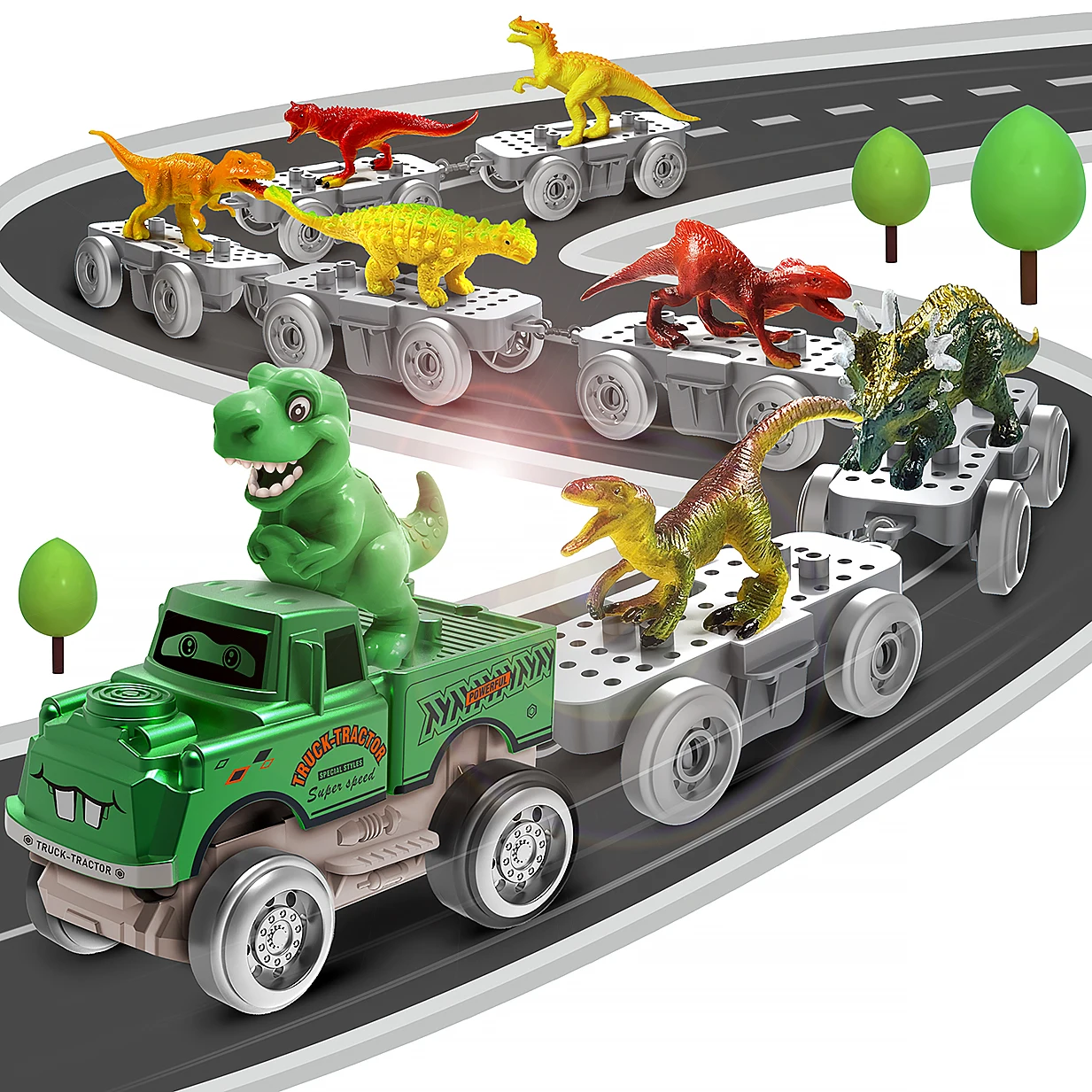Coches con luces LED para pistas de carreras infantiles - imagen 4