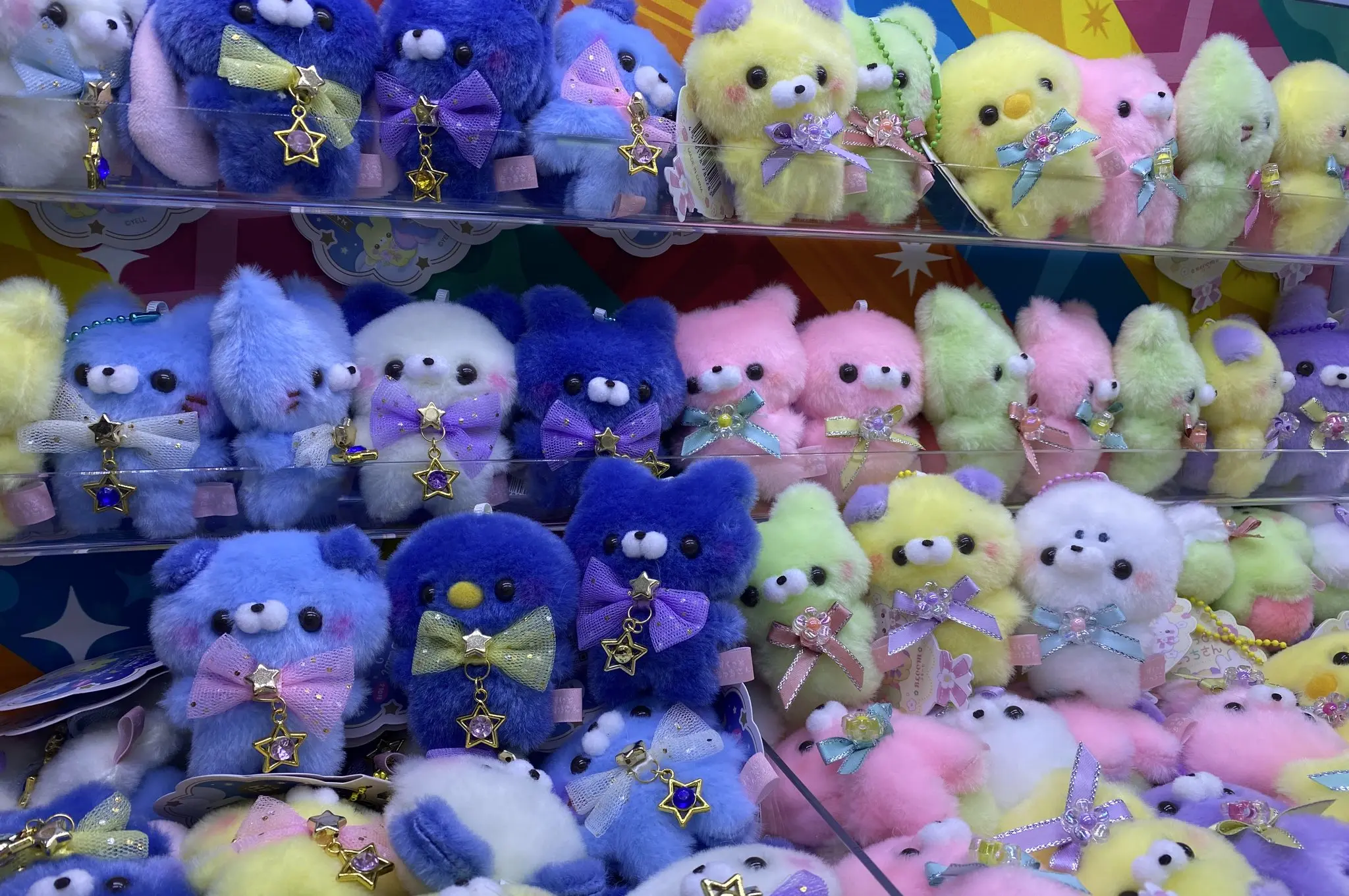 8cm gritar lindo "Plushie" Sukkutto Tatchi-san Hoshizora 2 animales de pie cielo estrellado oso conejo perro sello cola redonda BC colgante - imagen 2