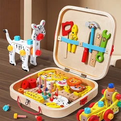Caja herramientas madera para niños – Juego Montessori