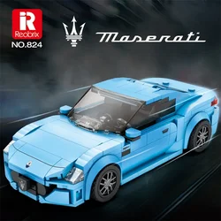 Maserati: bloques de construcción para coches deportivos azules