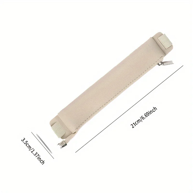 1PC Pu Leather Elastic Buckle Book Notebook Fashion Pen Bag School Pen Case For Office Meeting Easy Carry - imagen 4