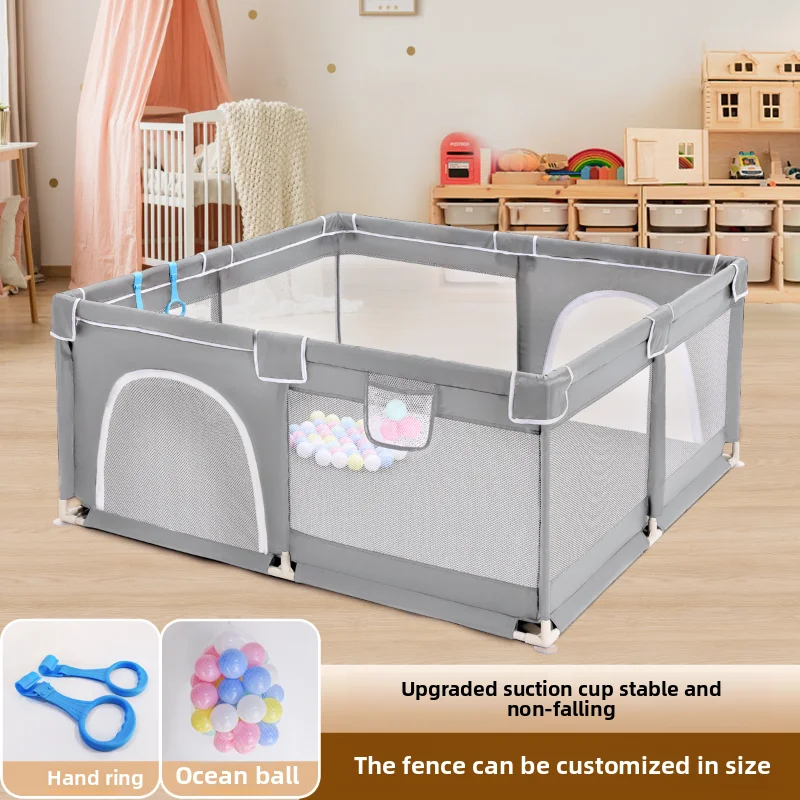 Valla de juego para niños, valla protectora para bebés, interior, hogar, valla de seguridad para niños pequeños - imagen 2