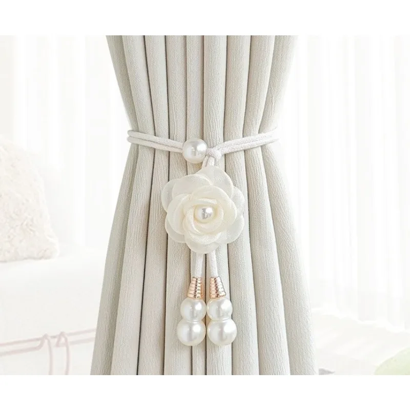 Sujetacortinas florales ajustables – Diseño minimalista moderno - imagen 2