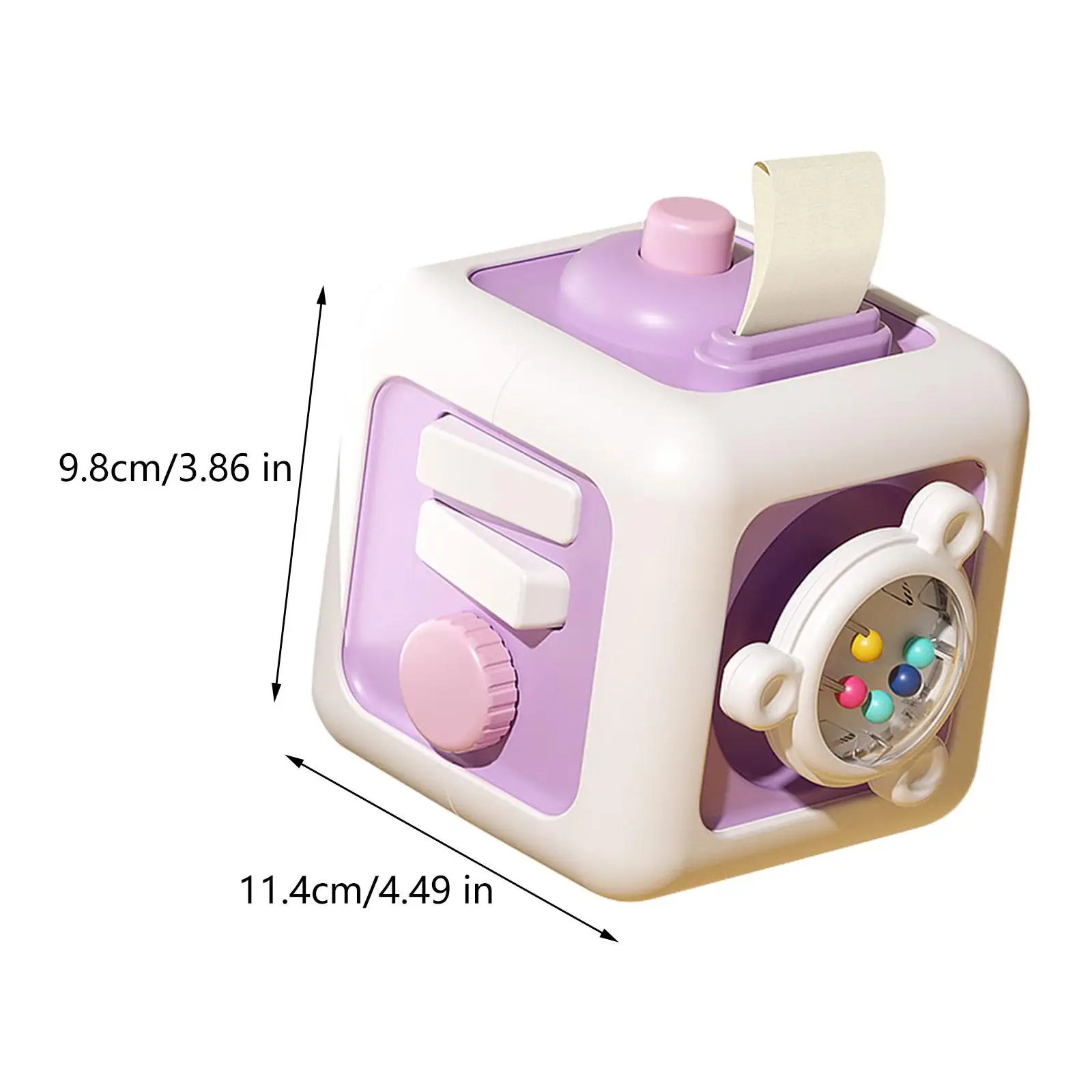 Sensory Toy Busy Cube Fidget Infant 1-3 Travel Toy Developmental Educational Learning Toy Activity Cube Montessori Busy Cube
