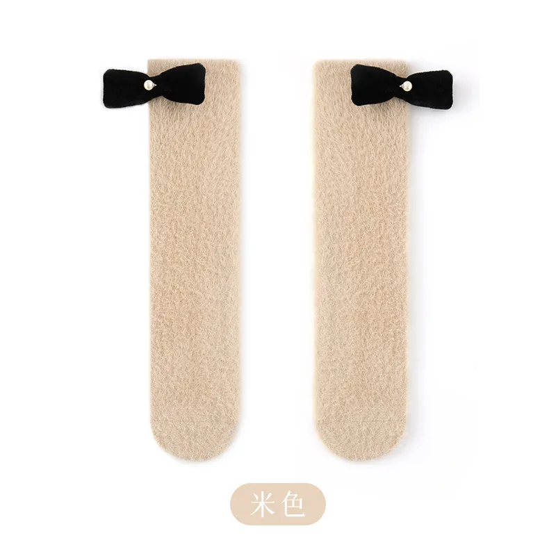 Calcetines hasta la rodilla con forro polar para bebé de invierno, calcetines cálidos gruesos 2025, suaves y duraderos para niños y niñas - imagen 4