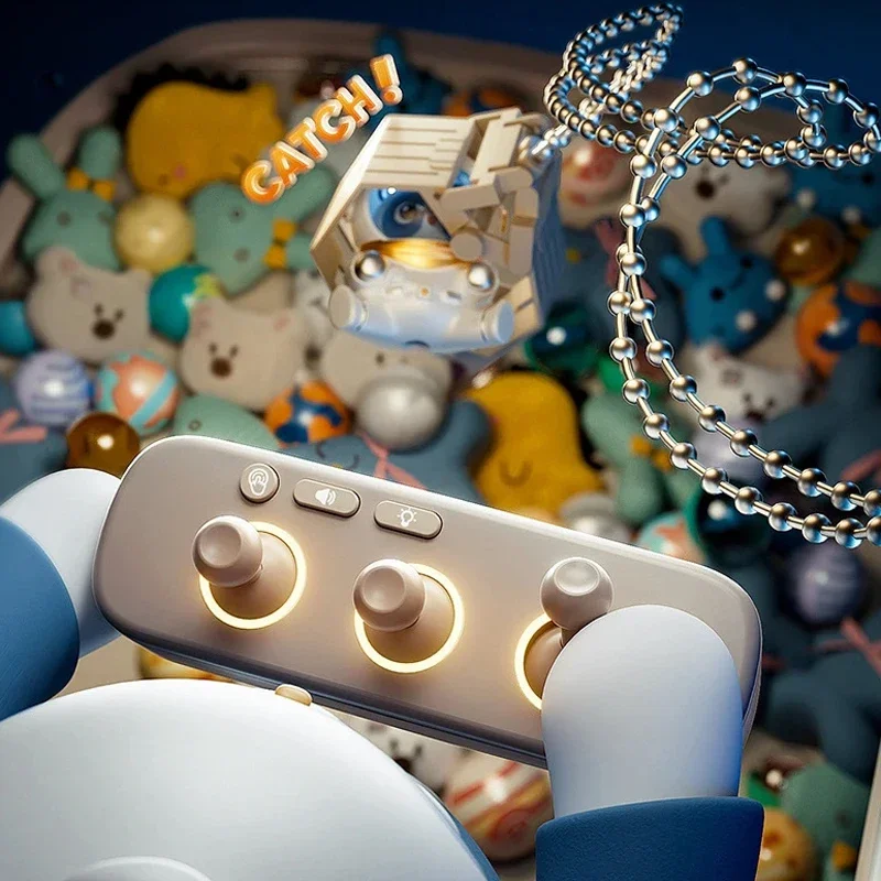 Máquina de garra para niños, máquina de muñecas, juguete para niños, Mini máquinas de grúa de garra de dibujos animados con música ligera, máquina de agarre para muñecas caseras - imagen 5