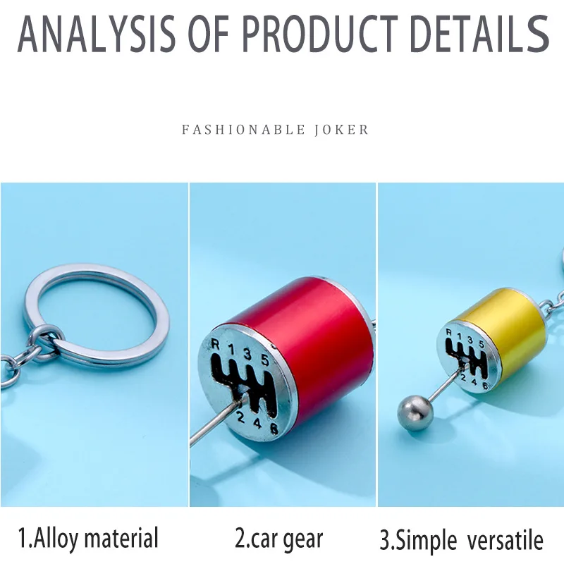 Llavero de juguete de cambio de marchas de transmisión manual, modelo de simulación de caja de cambios de modificación de coche personalizado creativo para aliviar el estrés - imagen 2