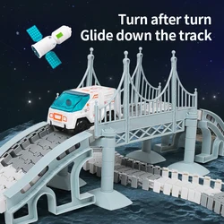 Tren eléctrico espacial con pista – Set para niños