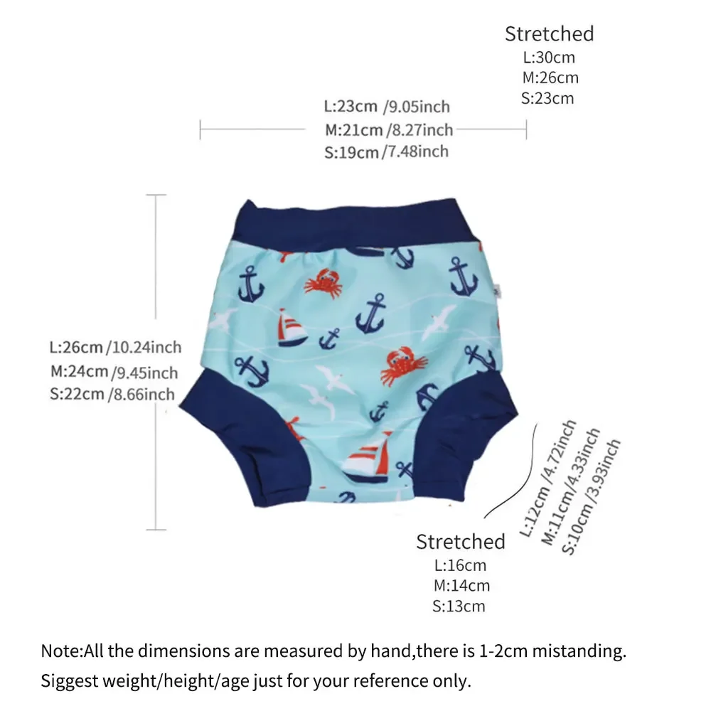 Eezkoala-pañal de natación a prueba de fugas para bebé recién nacido, pañales de baño de cintura alta, lavables, a prueba de sol, ropa de baño para bebé, pañales de tela - imagen 2