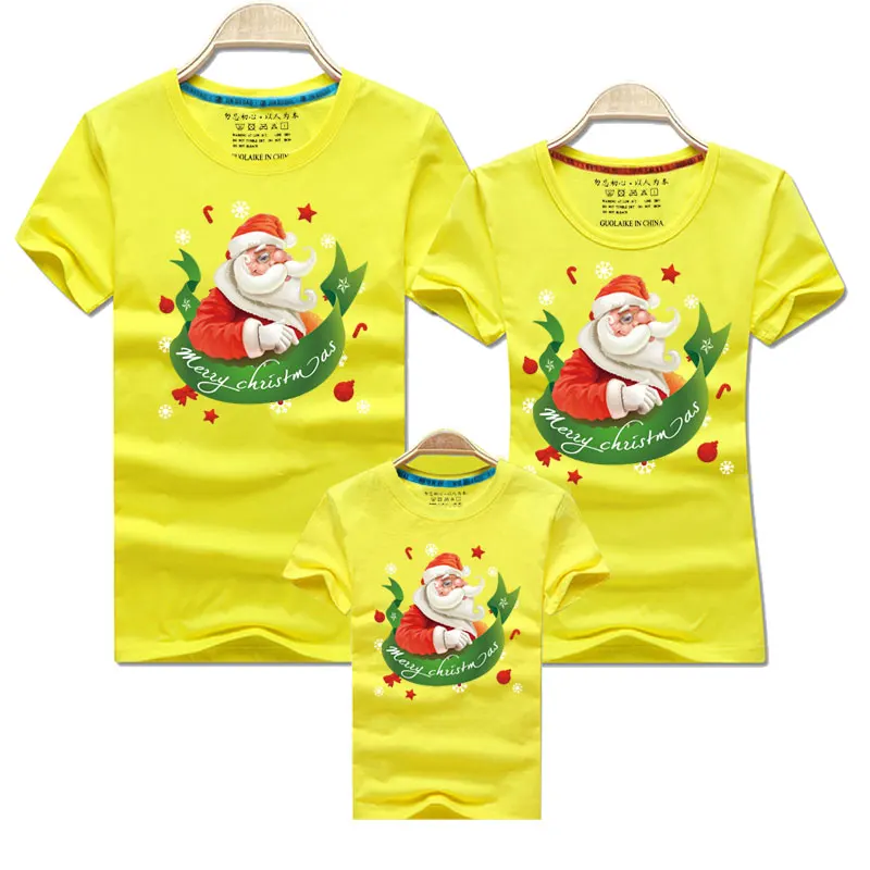 Ropa a juego para la familia, camiseta divertida con estampado de Papá Noel para adultos y niños, pelele para bebé, Padre, Hijo, madre e hija, Tops - imagen 4