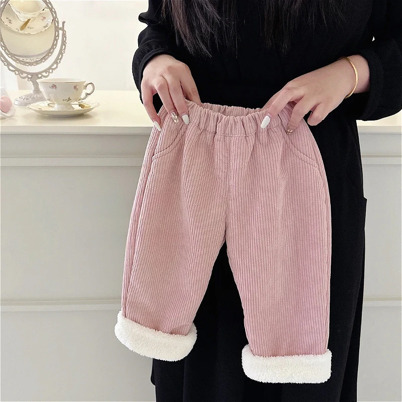Pantalones de felpa a cuadros para niño – Cálidos y cómodos para otoño e invierno - imagen 5
