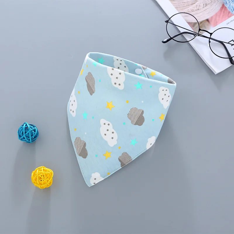 Paños triangulares de algodón para bebés – Baberos y pañuelos absorbentes - imagen 4