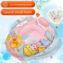 Flotador inflable con volante para bebé – Círculo de natación infantil