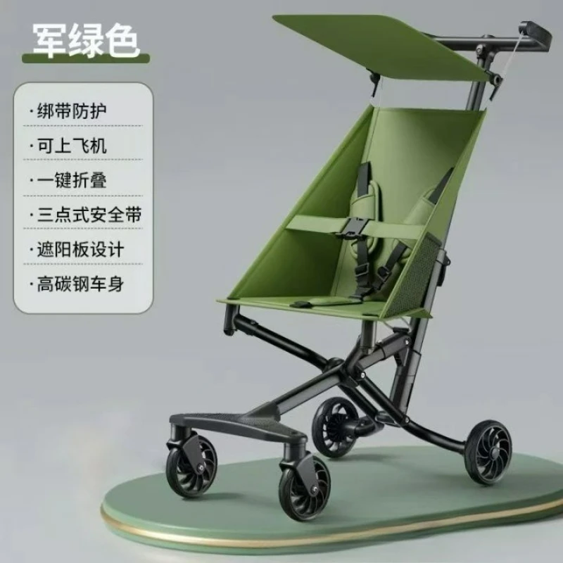 Cochecito de bebé plegable y ligero para viajar - compacto y cómodo - imagen 4