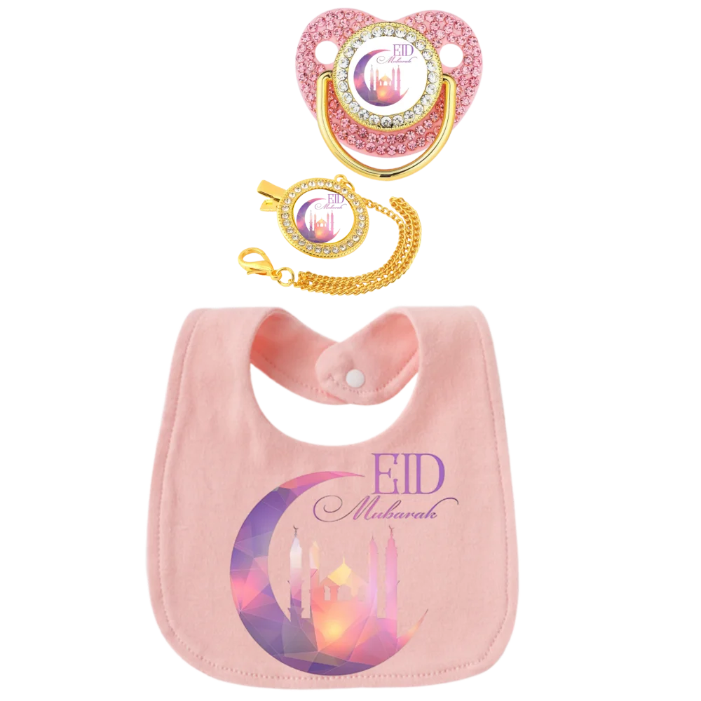 Baberos de tela de cázo musulmán, Baberos ajustables de algodón suave, Baberos de alimentación para recién nacidos en forma de U, toallas para saliva de bebé, suministros de alimentación de bebé