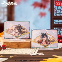 Caja misteriosa Fan Blooms con figuras acrílicas de cómic