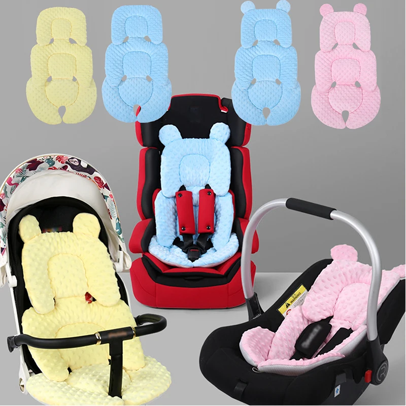 Cojín para cochecito de bebé, 2 lados disponibles, asiento de coche infantil, almohadilla para cochecito, colchón térmico General para las cuatro estaciones, malla transpirable