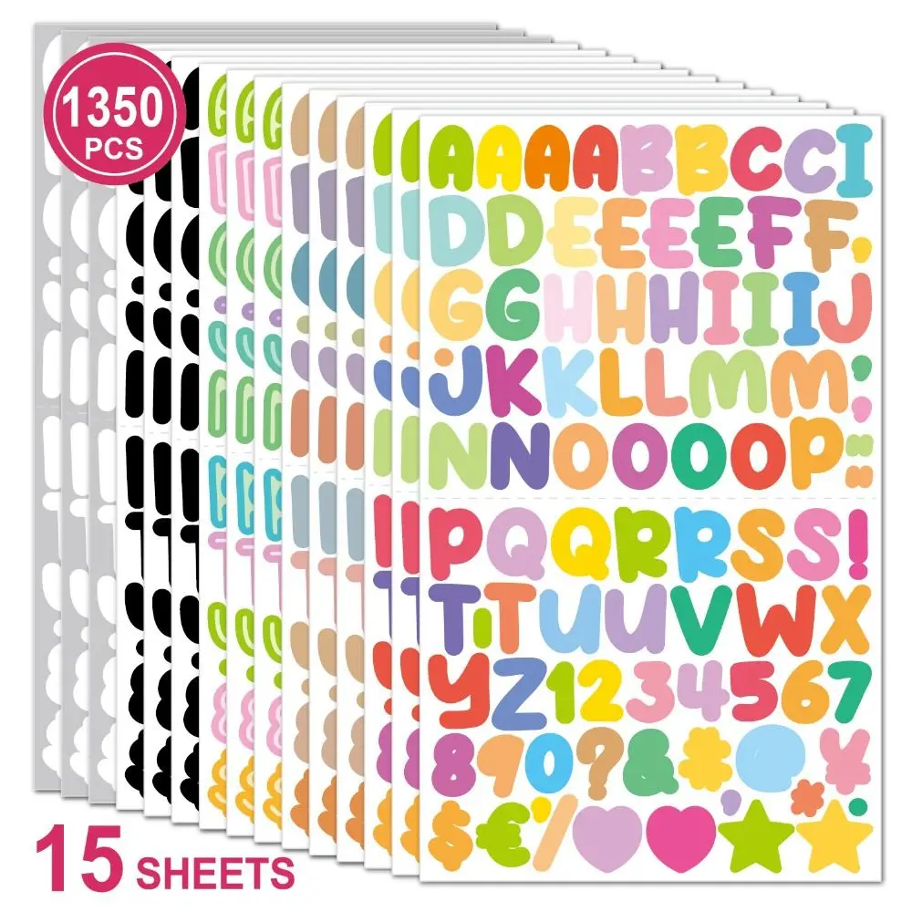 Pegatinas de letras y números animados para habitación infantil - imagen 2