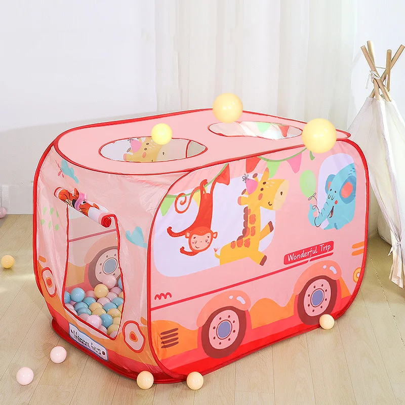 Carpa de juegos plegable con piscina de bolas para bebés - imagen 5