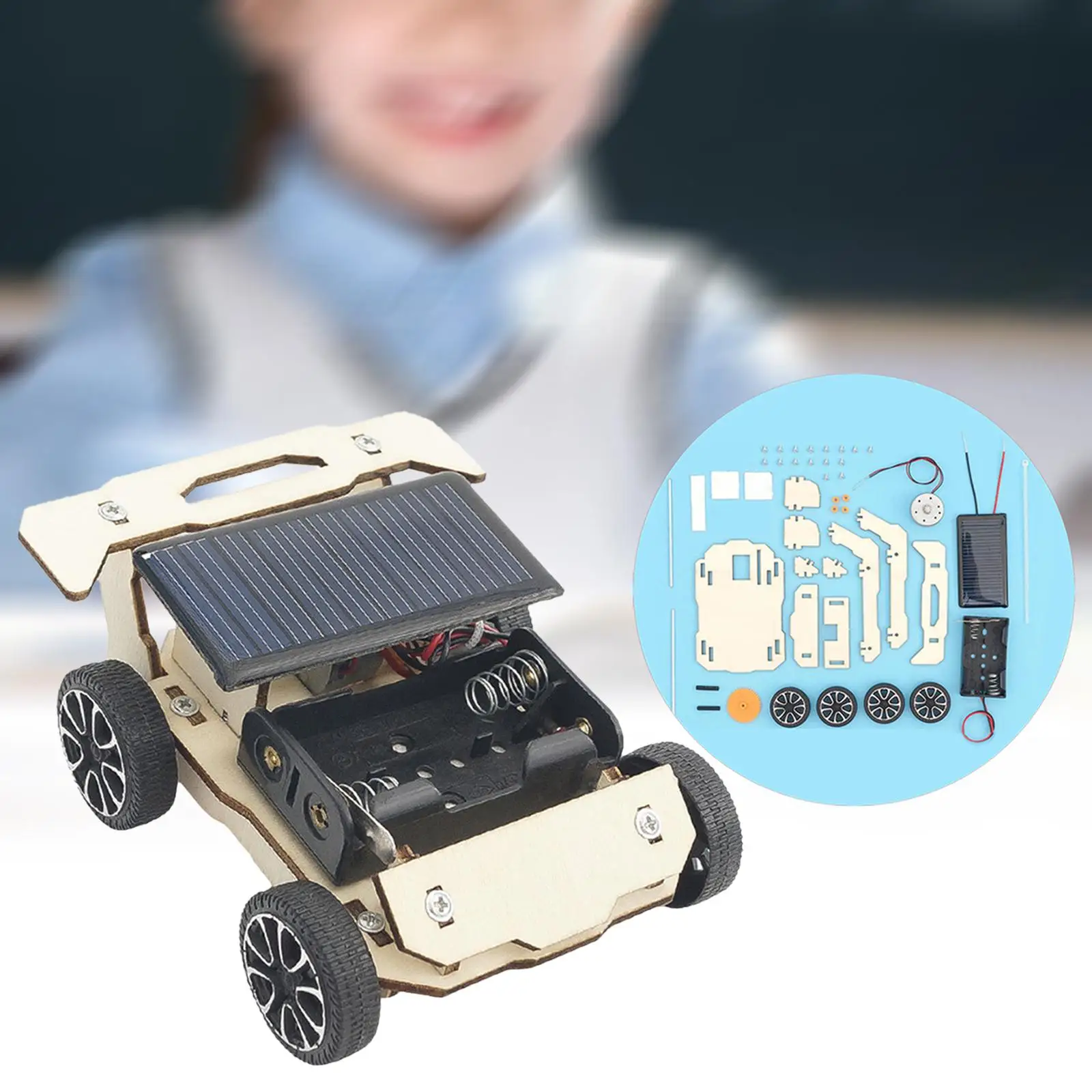 DIY Science Experiments DIY Science Toys Practicing Handmade Craft Solar Powered Car Kits for Club Dorm Household Bedroom Gifts