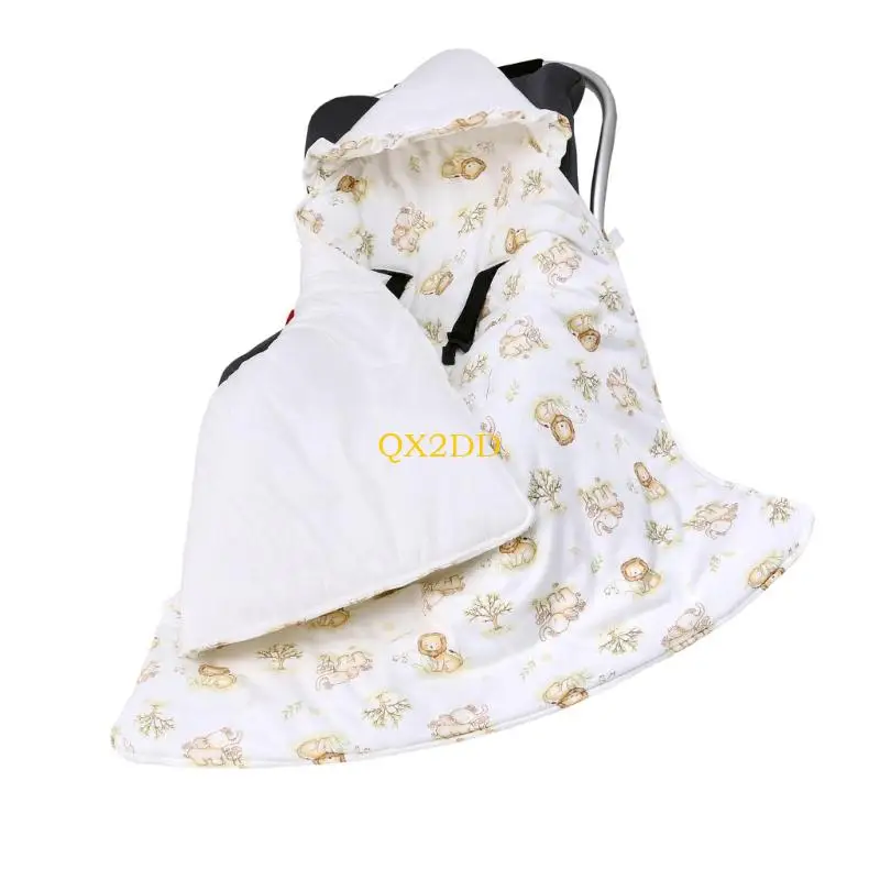 Manta asiento seguridad QX2D Combustible envoltura tela para recién nacidos Cuidado piel sensible - imagen 4