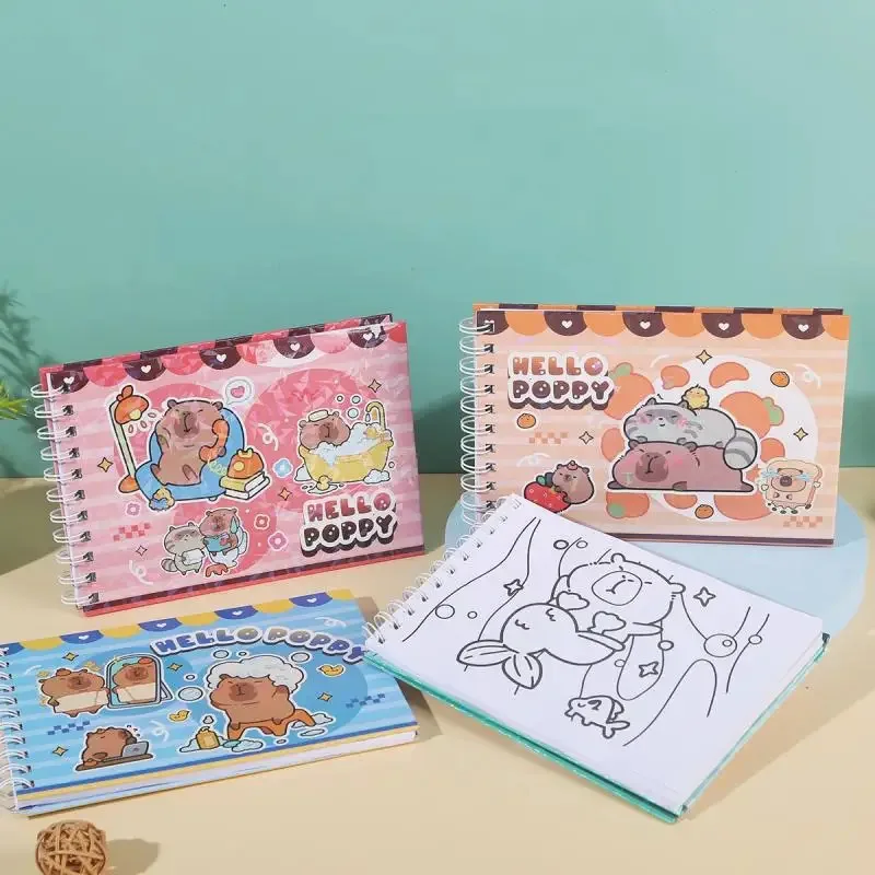 Cuaderno para colorear capibaras – Estilo graffiti infantil