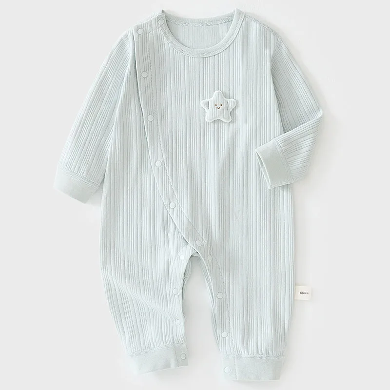 Ropa de otoño para niña, monos de manga larga de algodón bonitos con dibujos animados informales coreanos, artículos para recién nacidos, trajes para niño pequeño B260 - imagen 3