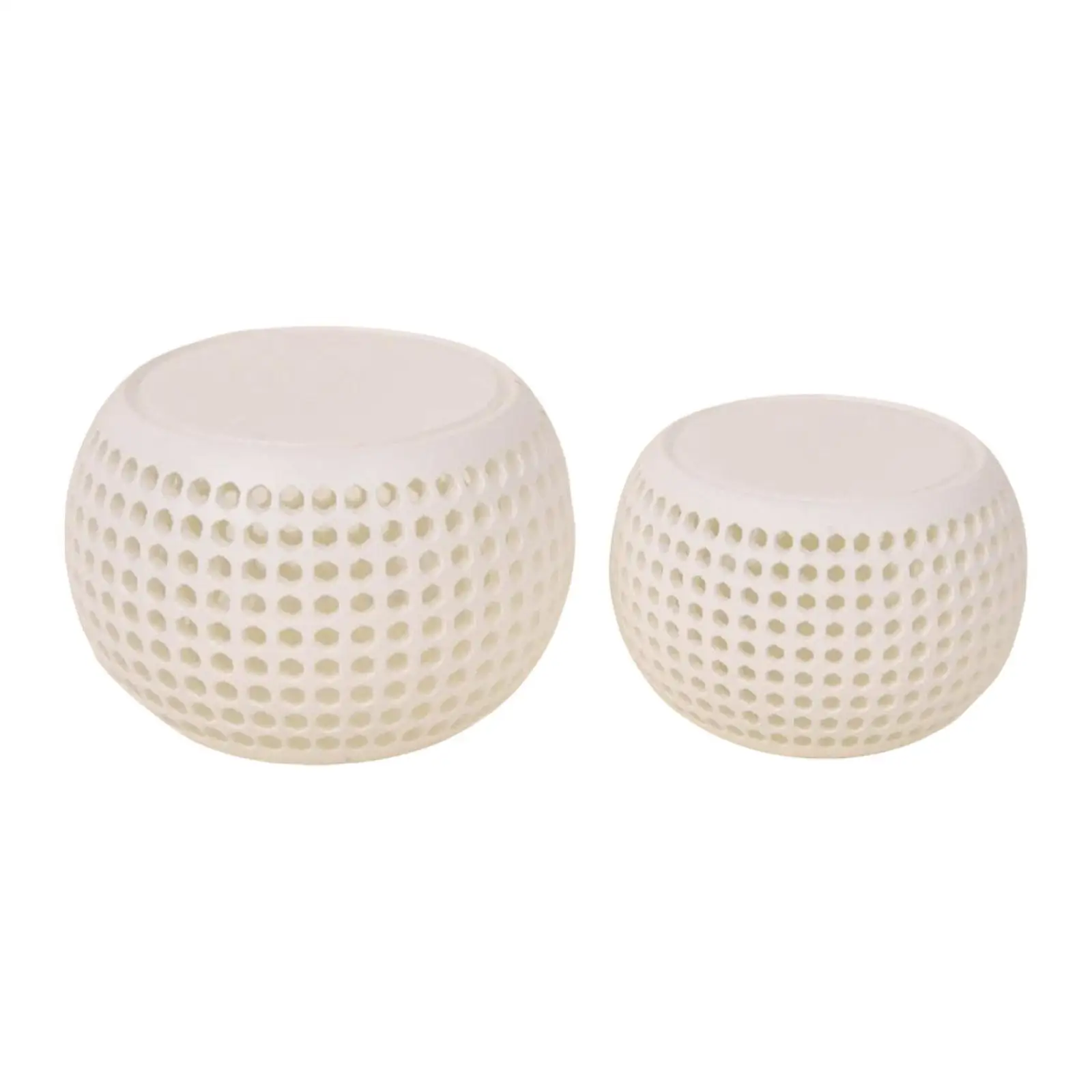 1:12 Scale Dollhouse Round Table Night Stand Hollow Pretend Play Side Table Dollhouse Furnishing for DIY Model Accs Ornament