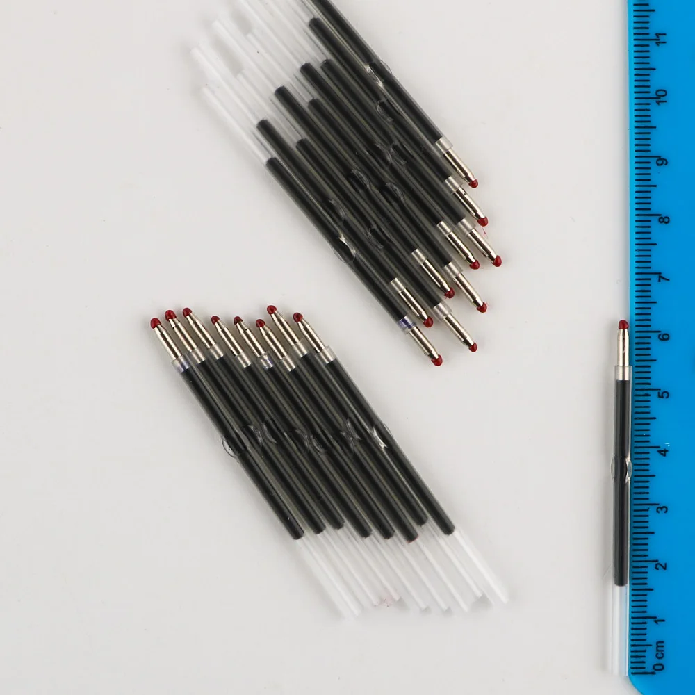 Kovict 200-2000 Uds bolígrafo con cuentas 62mm recambio de bolígrafo tinta negra azul roja bolígrafo de escritura con cuentas de plástico suministros escolares y de oficina - imagen 3