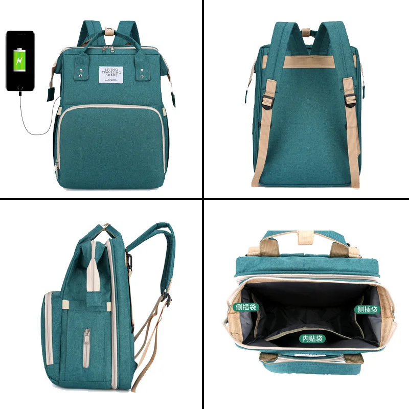 Mochila para pañales Premium con bolsillo aislado, portátil, plegable, multifuncional, espaciosa, mejorada - imagen 2