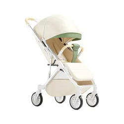 Carrito de bebé plegable con reclinación y amortiguación de impactos