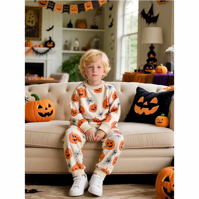 Pijama Halloween infantil manga larga con estampado de disfraz - imagen 5