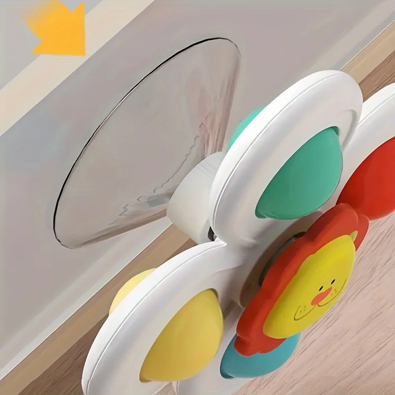 Juguete educativo giratorio con ventosa para baño y viaje - imagen 4