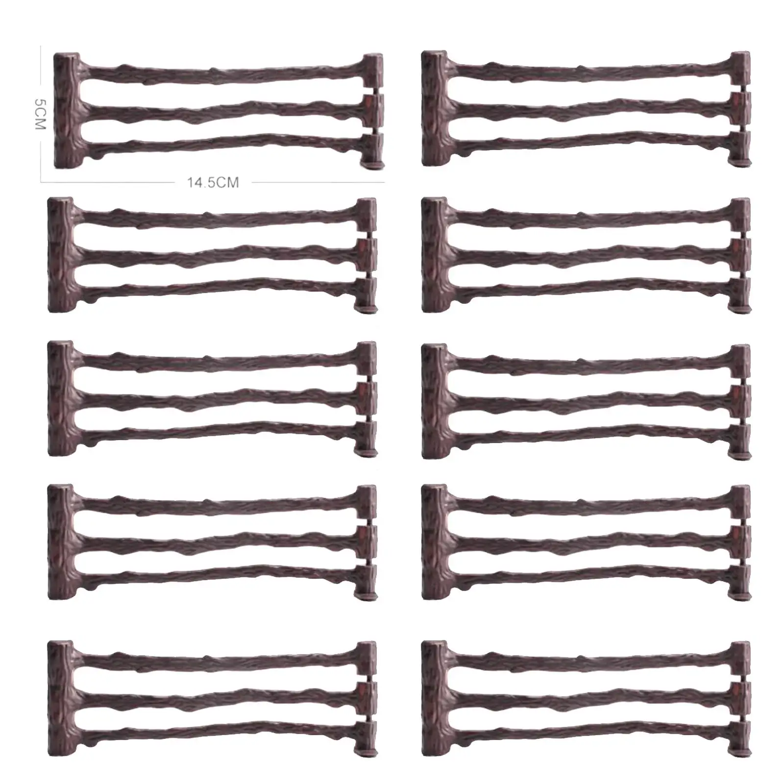 2-4pack 10Pcs Fencing Panel Accessories Playset for Game Animals Figurines