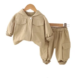 MILANCEL conjunto otoño niños 1-5T cortavientos pantalón floral