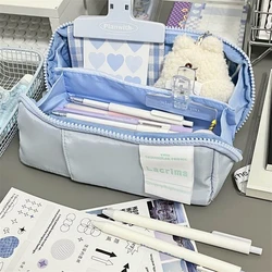Bolsa de tela Kawaii para lápices – Estuche reutilizable infantil