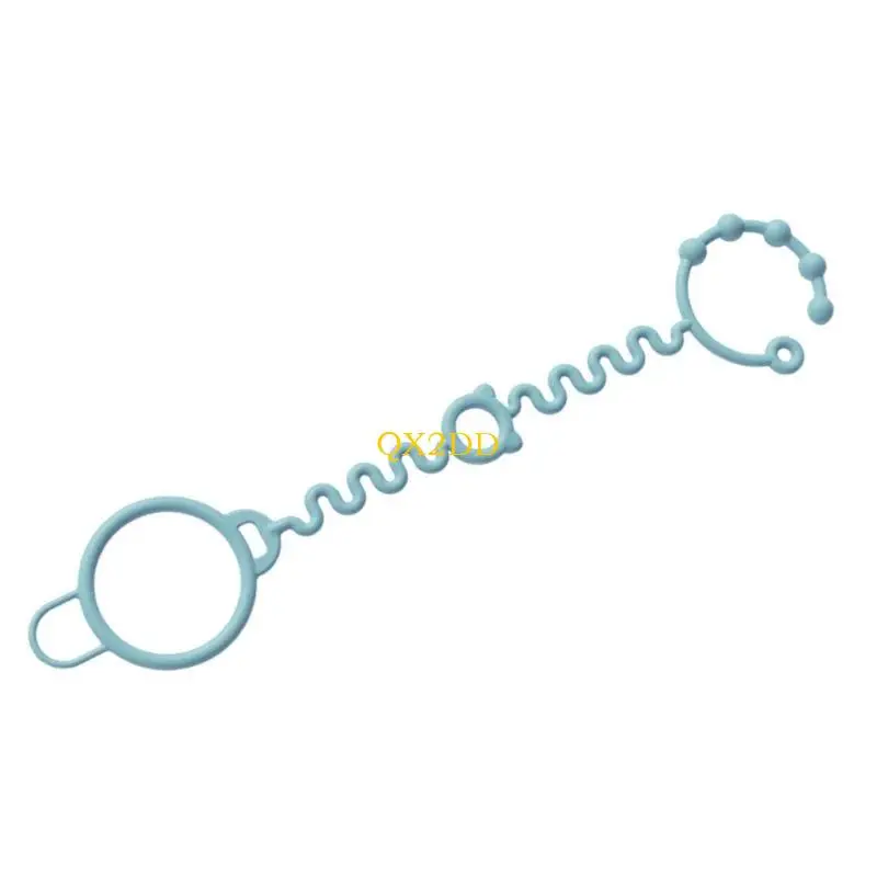QX2D Diseños Integrados Cochecitos Bebé Portavasos Correa Correa Silicona Ajustable - imagen 3