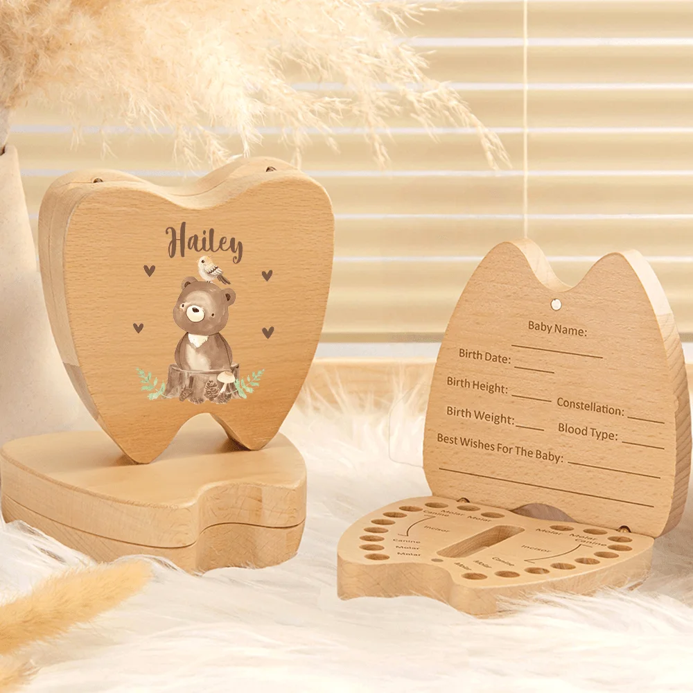 Caja guardadientes personalizada – Recuerdo primer diente bebé