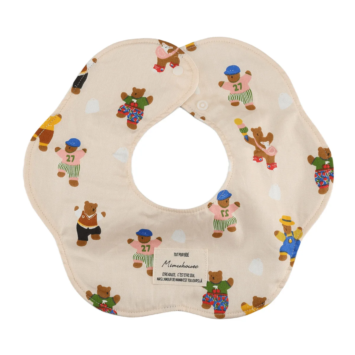 Baberos de pétalos impermeables para bebé, toalla de Saliva de alimentación de algodón, paño suave para eructar, estilo coreano, nuevo - imagen 2