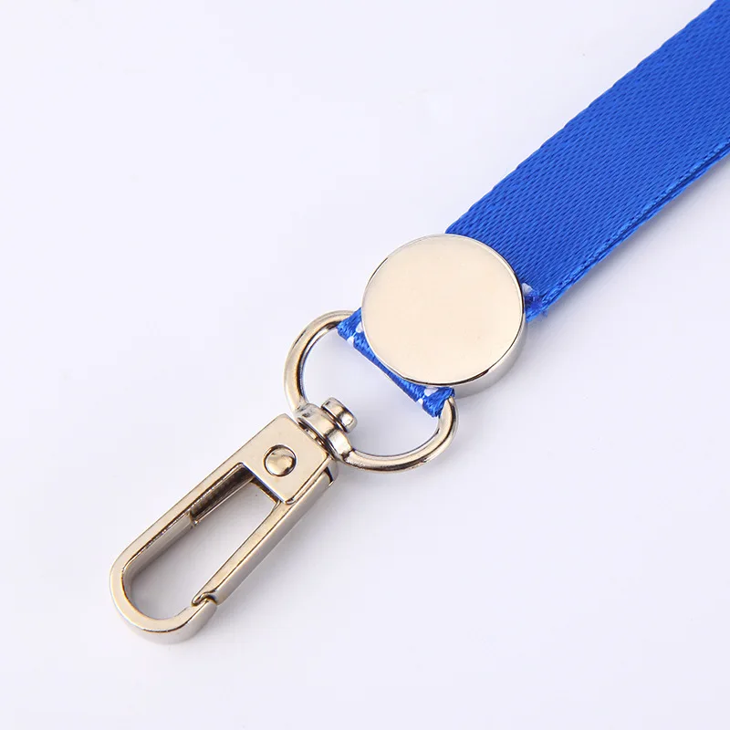 Cordón para permiso de trabajo, correa para el cuello de poliéster de Color sólido para nombre, soporte para tarjeta de identificación, cordones para tarjeta de trabajo de paso de oficina, cuerda colgante, 1 ud. - imagen 3