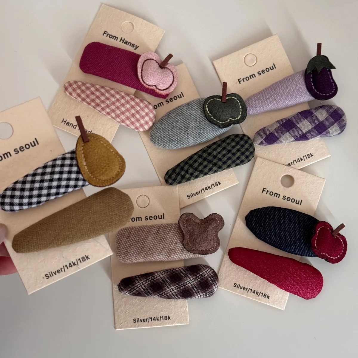 Pinzas para el pelo infantiles de frutas – accesorios para flequillo - imagen 3