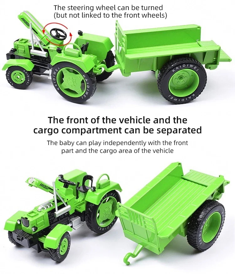Tractor infantil de metal aleado de juguete para niños – clásico - imagen 2