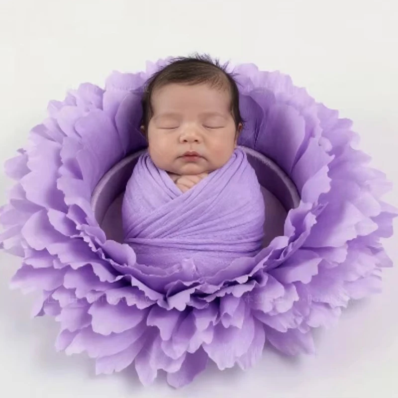 Almohada floral gigante suave cómoda para foto de recién nacido