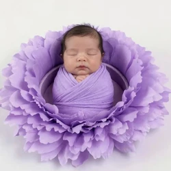 Almohada floral gigante suave cómoda para foto de recién nacido