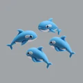 blue3DWhale4pcs