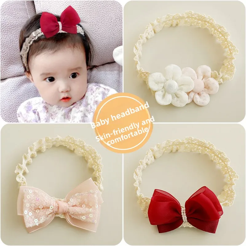 Diademas infantiles con lazo suave para proteger la fontanela - imagen 4