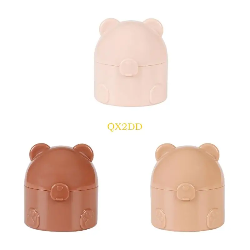 QX2D Soft Puff Baby Powder Dispenser con cierre seguro para cuidado piel infantil