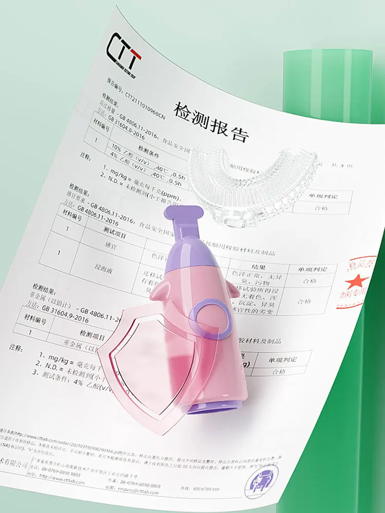 Cepillo dental de silicona para bebés – Diseño de cohete - imagen 4