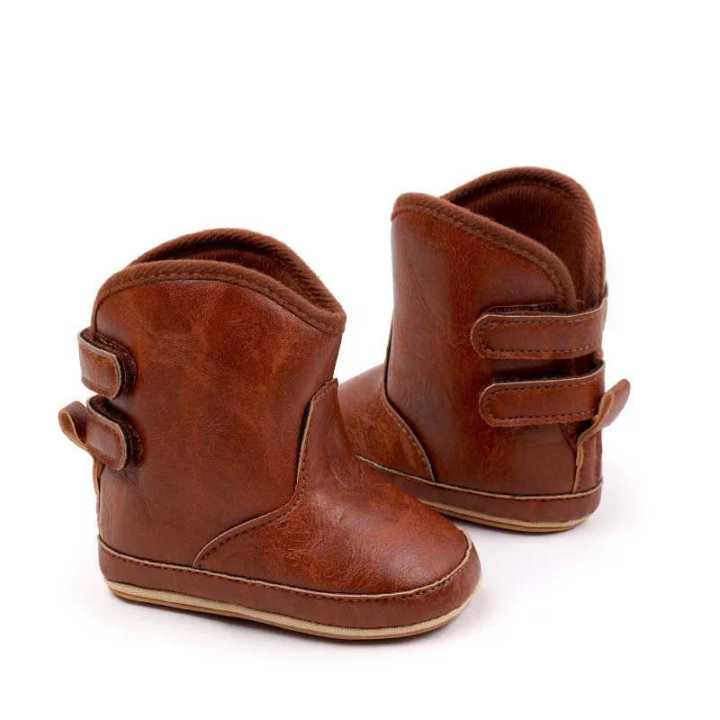 Botas antideslizantes de bebé con suela de goma para primeros pasos - imagen 2