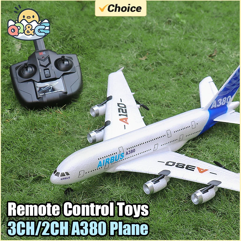 Avión RC A380 para niños pequeños: espuma con control remoto - imagen 4